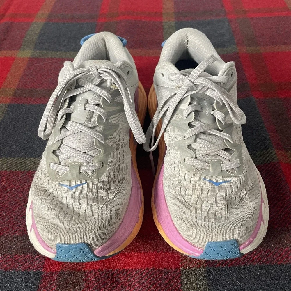 Hoka One One Gaviota 4 Shoes Womens Size 7B Gray Support Road Running Sneakers